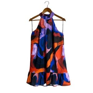 French Connection patterned sleeveless dress. Size medium